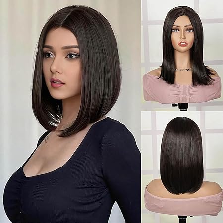 Amone Synthetic Shoulder Length Full Hair Wig (Pack of 12)