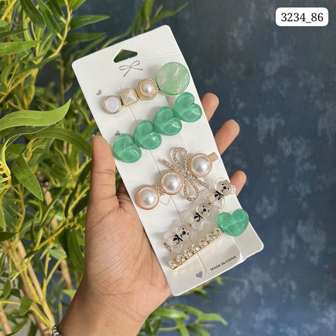Impression 5 pcs Large Hair Claw Clips for Thick Thin Hair (Pack of 12)