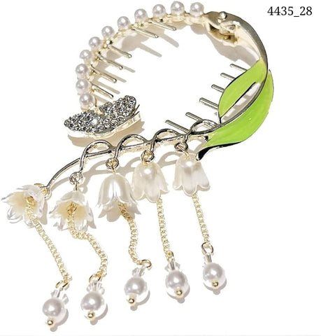 Impression Rhinestone Crystal Ponytail Hair Clips (Pack of 12)