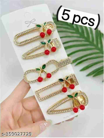 Impression 5 pcs Large Hair Claw Clips for Thick Thin Hair (Pack of 12)