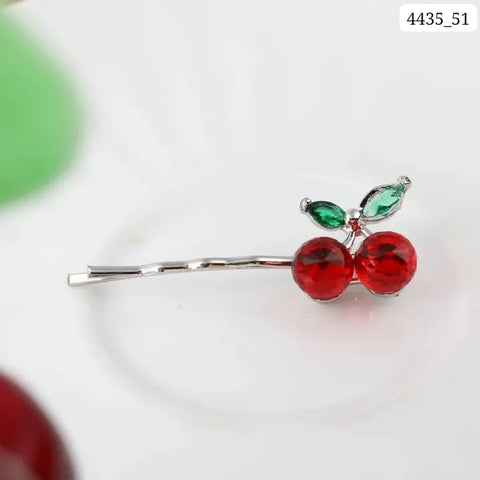 Impression Crystal Cherry Hair Clip and Pin (Pack of 12)