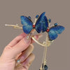 Impression Trendy Metal Butterfly Hairpin Large Pins Clip Headdress Women Fancy Hair Clips for Women Girls Wedding Party Hairpin Jewelry