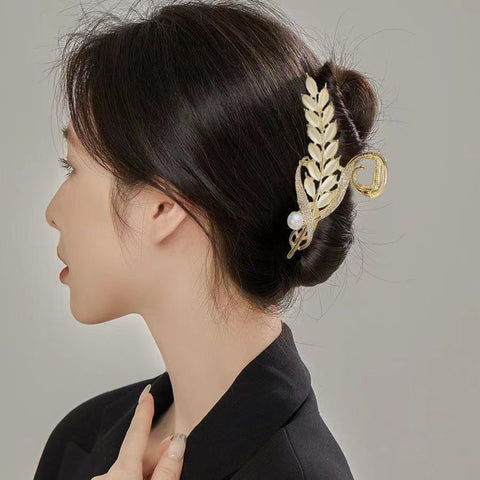 Impression  New Crystal Opal Hairpin Women's Fashion Hair Clasp Personality Elegant Hairpin