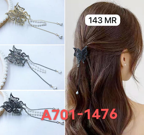 701-1476 ZAYA/SEOUL STYEL CLUTCHER| 12-PCS OPP PACKING| (143/- RS PER PCS)