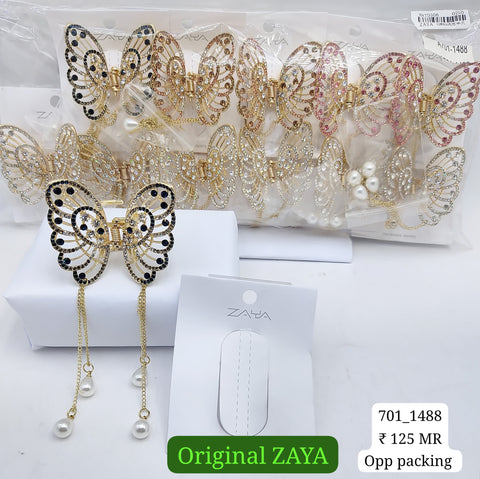 701-1488 ZAYA/SEOUL STYEL CLUTCHER| 12-PCS OPP PACKING| (125/- RS PER PCS)