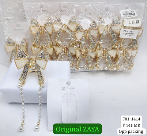 701-1414 ZAYA/SEOUL STYEL CLUTCHER| 12-PCS OPP PACKING| (141/- RS PER PCS)