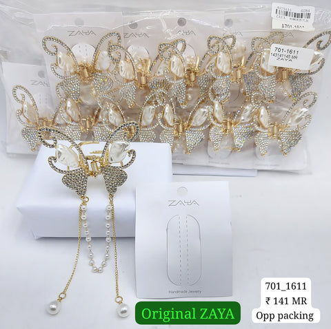 701-1611 ZAYA/SEOUL STYEL CLUTCHER| 12-PCS OPP PACKING| (141/- RS PER PCS)