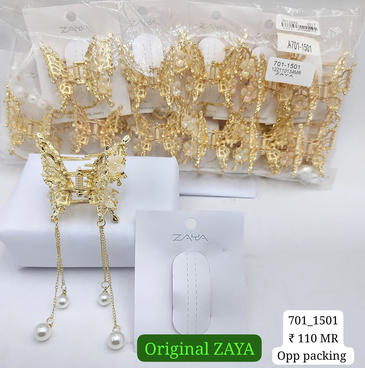 701-1501 ZAYA/SEOUL STYEL CLUTCHER| 12-PCS OPP PACKING| (110/- RS PER PCS)