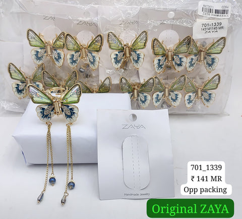 701-1339 ZAYA/SEOUL STYEL CLUTCHER| 12-PCS OPP PACKING| (141/- RS PER PCS)