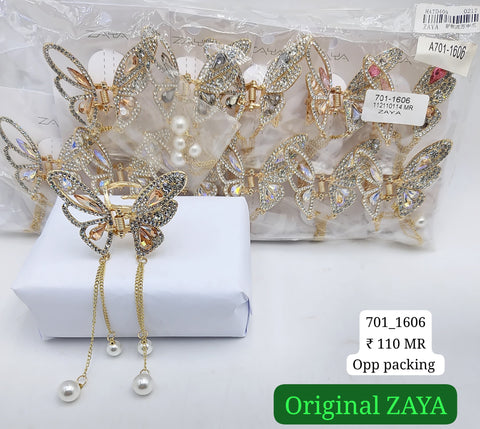 701-1606 ZAYA/SEOUL STYEL CLUTCHER| 12-PCS OPP PACKING| (110/- RS PER PCS)