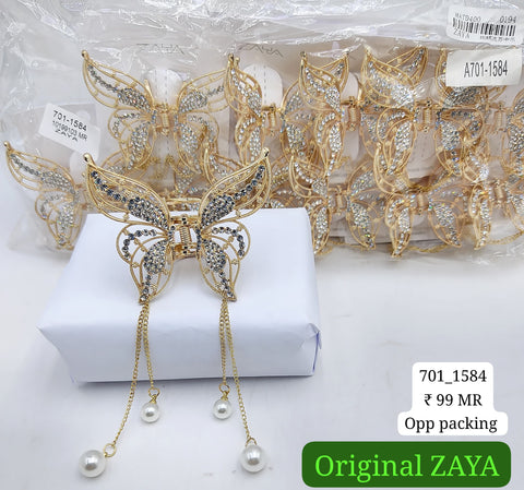 701-1584 ZAYA/SEOUL STYEL CLUTCHER| 12-PCS OPP PACKING| (99/- RS PER PCS)