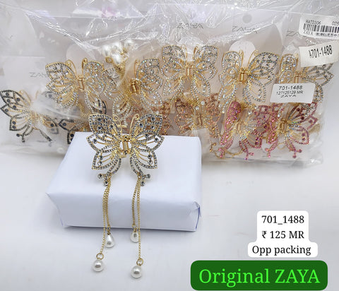 701-1488 ZAYA/SEOUL STYEL CLUTCHER| 12-PCS OPP PACKING| (125/- RS PER PCS)