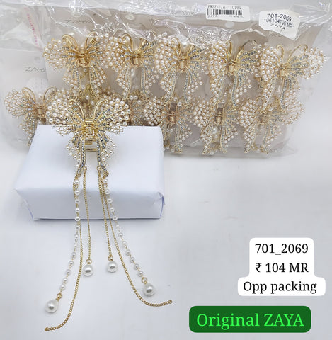 701-2069 ZAYA/SEOUL STYEL CLUTCHER| 12-PCS OPP PACKING| (104/- RS PER PCS)