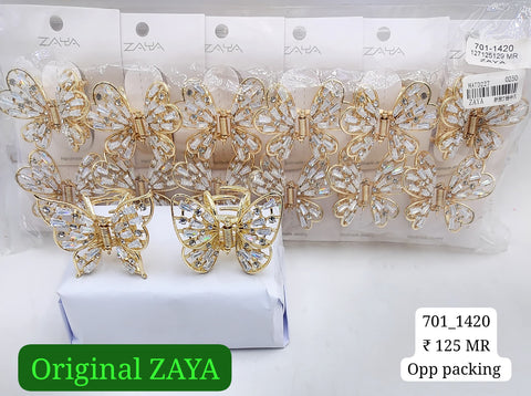 701-1420 ZAYA/SEOUL STYEL CLUTCHER| 12-PCS OPP PACKING| (125/- RS PER PCS)