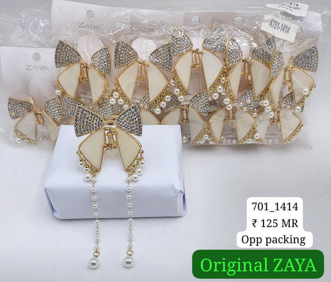 701-1414 ZAYA/SEOUL STYEL CLUTCHER| 12-PCS OPP PACKING| (125/- RS PER PCS)