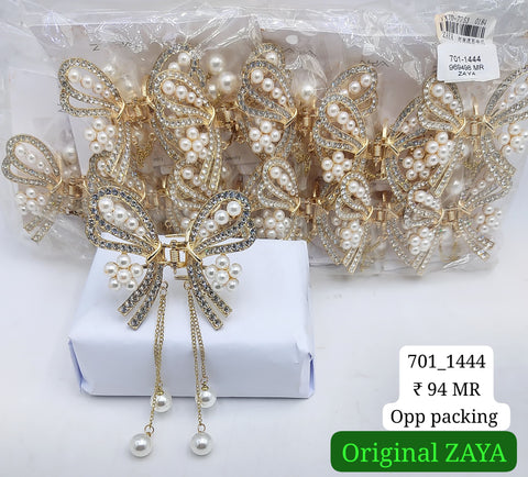 701-1444 ZAYA/SEOUL STYEL CLUTCHER| 12-PCS OPP PACKING| (94/- RS PER PCS)