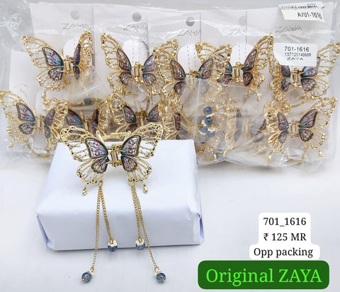 701-1616 ZAYA/SEOUL STYEL CLUTCHER| 12-PCS OPP PACKING| (125/- RS PER PCS)