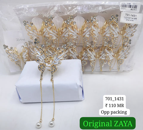 701-1431 ZAYA/SEOUL STYEL CLUTCHER| 12-PCS OPP PACKING| (110/- RS PER PCS)