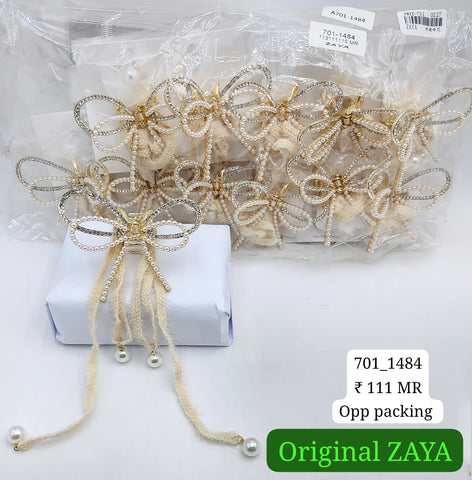 701-1484 ZAYA/SEOUL STYEL CLUTCHER| 12-PCS OPP PACKING| (111/- RS PER PCS)