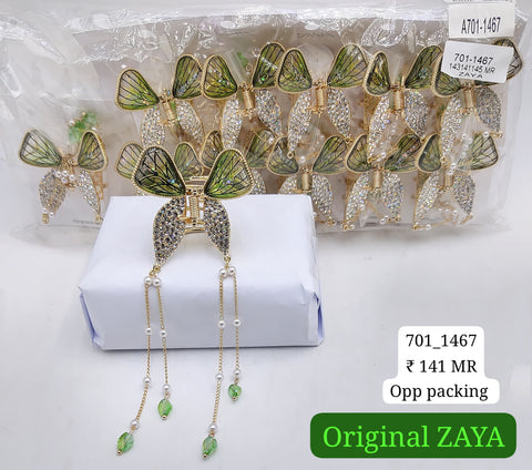 701-1467 ZAYA/SEOUL STYEL CLUTCHER| 12-PCS OPP PACKING| (141/- RS PER PCS)