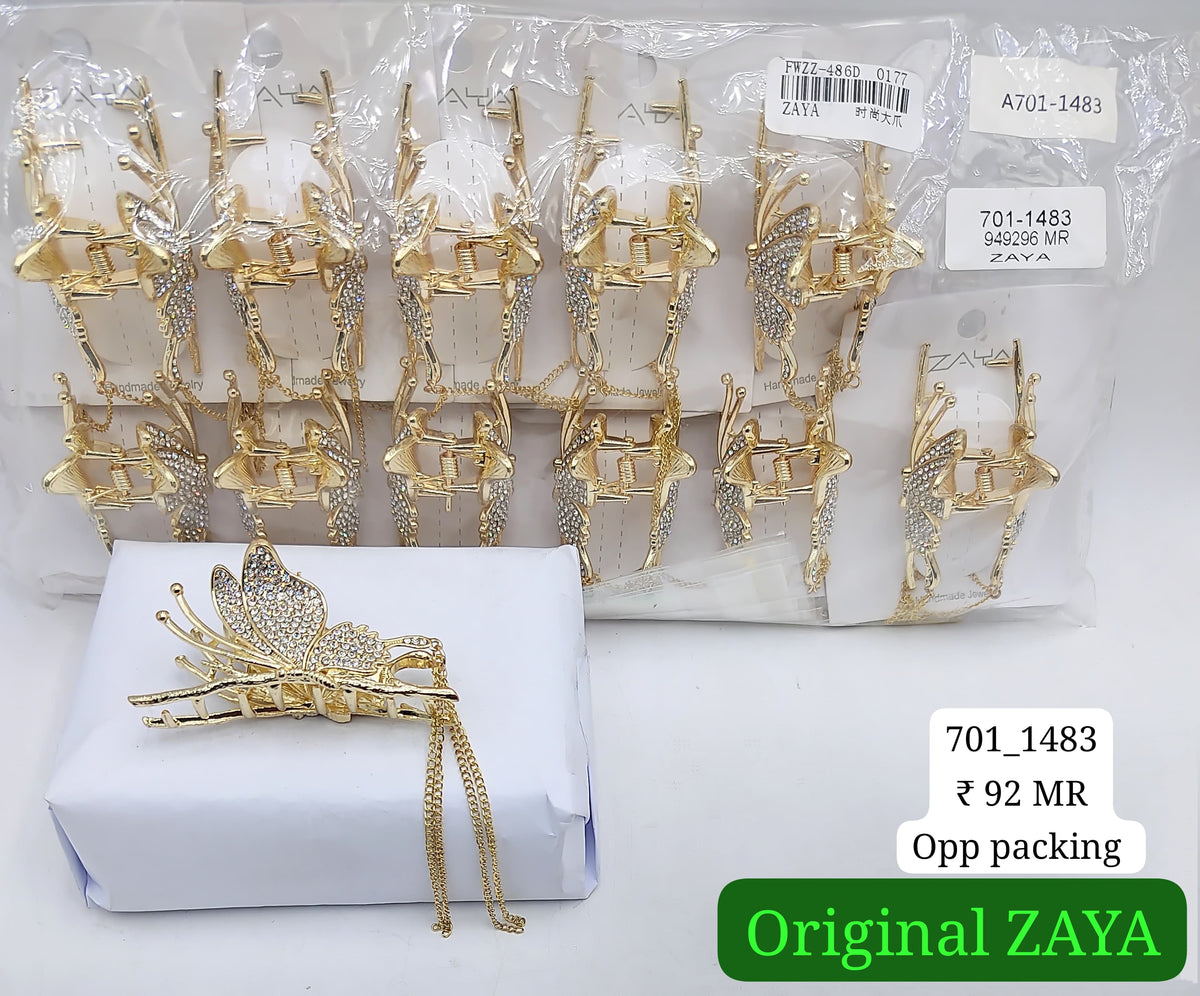 701-1483 ZAYA/SEOUL STYELCLUTCHER| 12-PCS OPP PACKING| (92/- RS PER PCS)