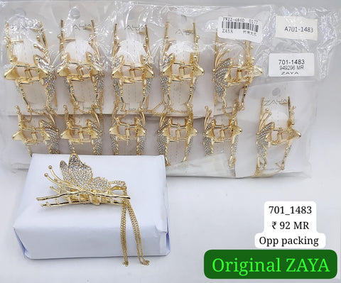 701-1483 ZAYA/SEOUL STYEL CLUTCHER| 12-PCS OPP PACKING| (92/- RS PER PCS)