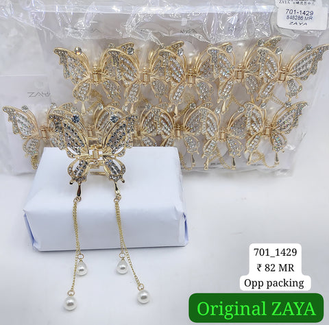 701-1429 ZAYA/SEOUL STYEL CLUTCHER| 12-PCS OPP PACKING| (82/- RS PER PCS)