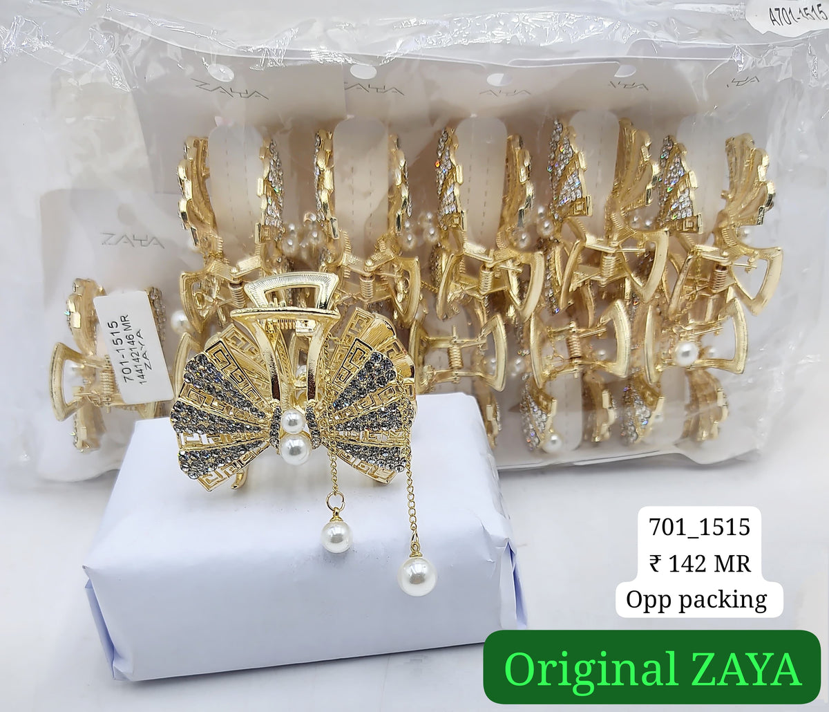 701-1515 ZAYA/SEOUL STYEL CLUTCHER| 12-PCS OPP PACKING| (142/- RS PER PCS)