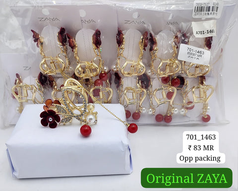 701-1463 ZAYA/SEOUL STYEL CLUTCHER| 12-PCS OPP PACKING| (83/- RS PER PCS)