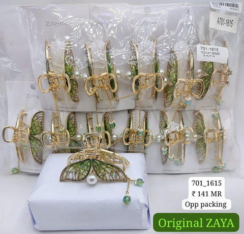 701-1615 ZAYA/SEOUL STYEL CLUTCHER| 12-PCS OPP PACKING| (141/- RS PER PCS)