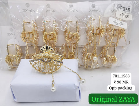 701-1583 ZAYA/SEOUL STYEL  CLUTCHER| 12-PCS OPP PACKING| (98/- RS PER PCS)