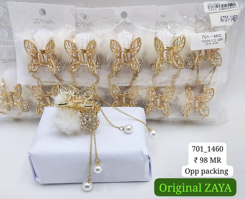 701-1460 ZAYA/SEOUL STYEL CLUTCHER| 12-PCS OPP PACKING| (98/- RS PER PCS)