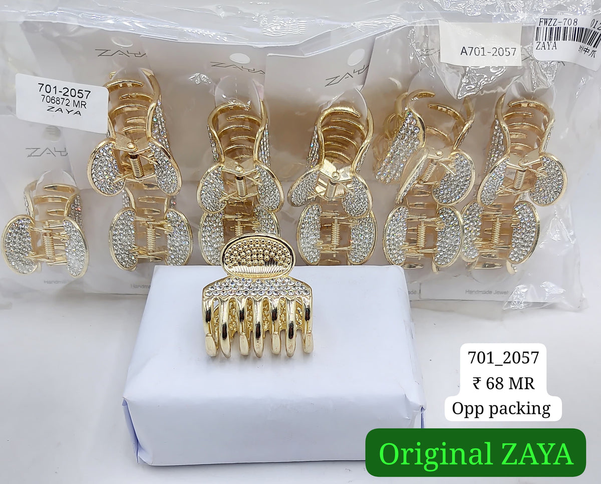 701-2057 ZAYA/SEOUL STYEL CLUTCHER| 12-PCS OPP PACKING| (68/- RS PER PCS)