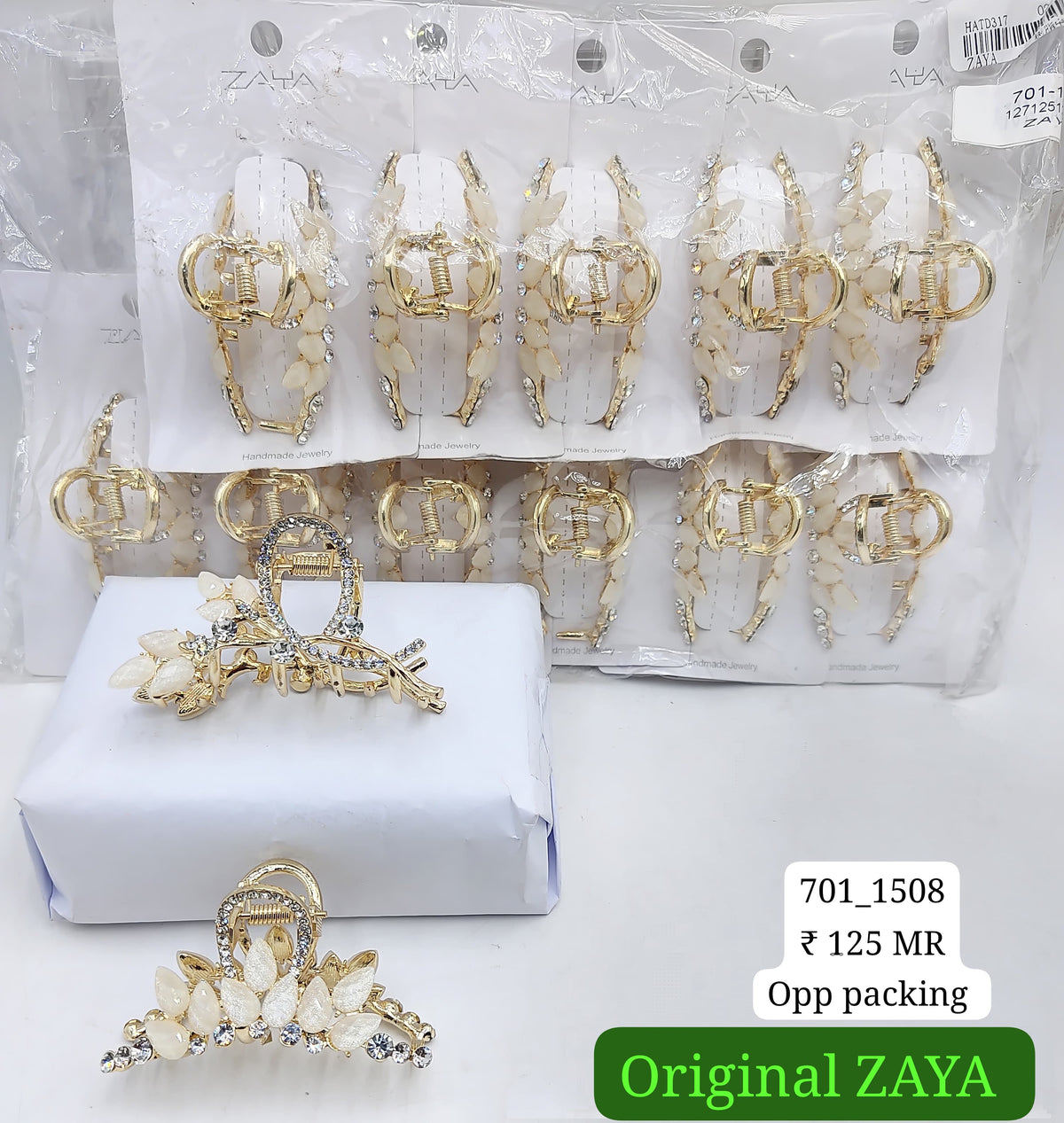 701-1508 ZAYA/SEOUL STYEL CLUTCHER| 12-PCS OPP PACKING| (125/- RS PER PCS)