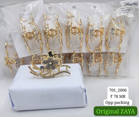 701-2006 ZAYA/SEOUL STYEL CLUTCHER| 12-PCS OPP PACKING| (78/- RS PER PCS)