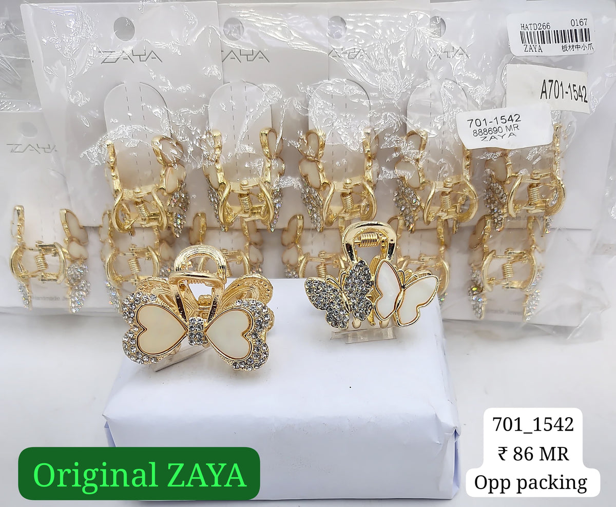 701-1542 ZAYA/SEOUL STYEL CLUTCHER| 12-PCS OPP PACKING| (86/- RS PER PCS)