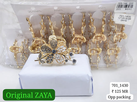 701-1430 ZAYA/SEOUL STYEL CLUTCHER| 12-PCS OPP PACKING| (125/- RS PER PCS)