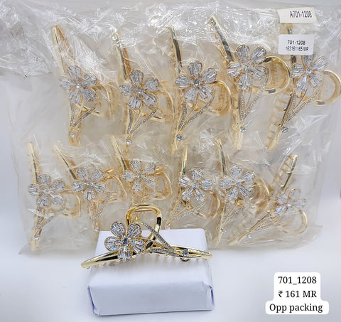 701-1028 ZAYA/SEOUL STYEL CLUTCHER| 12-PCS OPP PACKING| (161/- RS PER PCS)