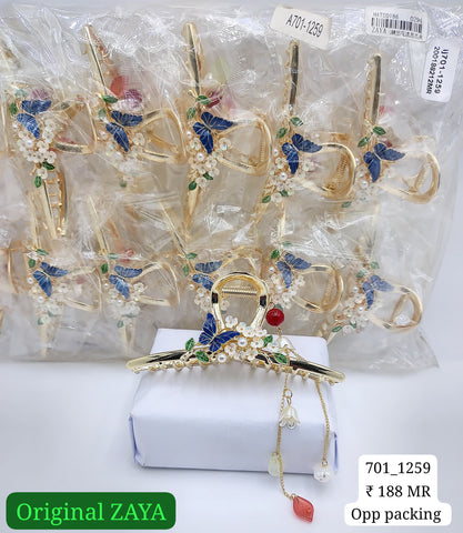 701-1259 ZAYA/SEOUL STYEL CLUTCHER| 12-PCS OPP PACKING| (188/- RS PER PCS)