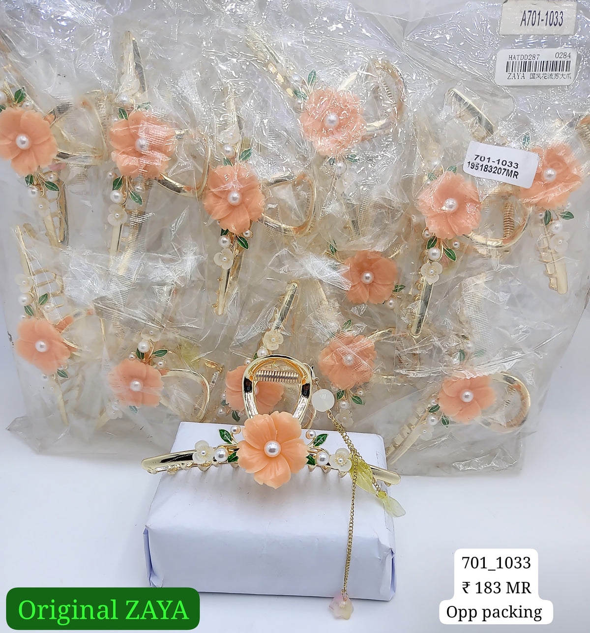 701-1033 ZAYA/SEOUL STYEL CLUTCHER| 12-PCS OPP PACKING| (183/- RS PER PCS)