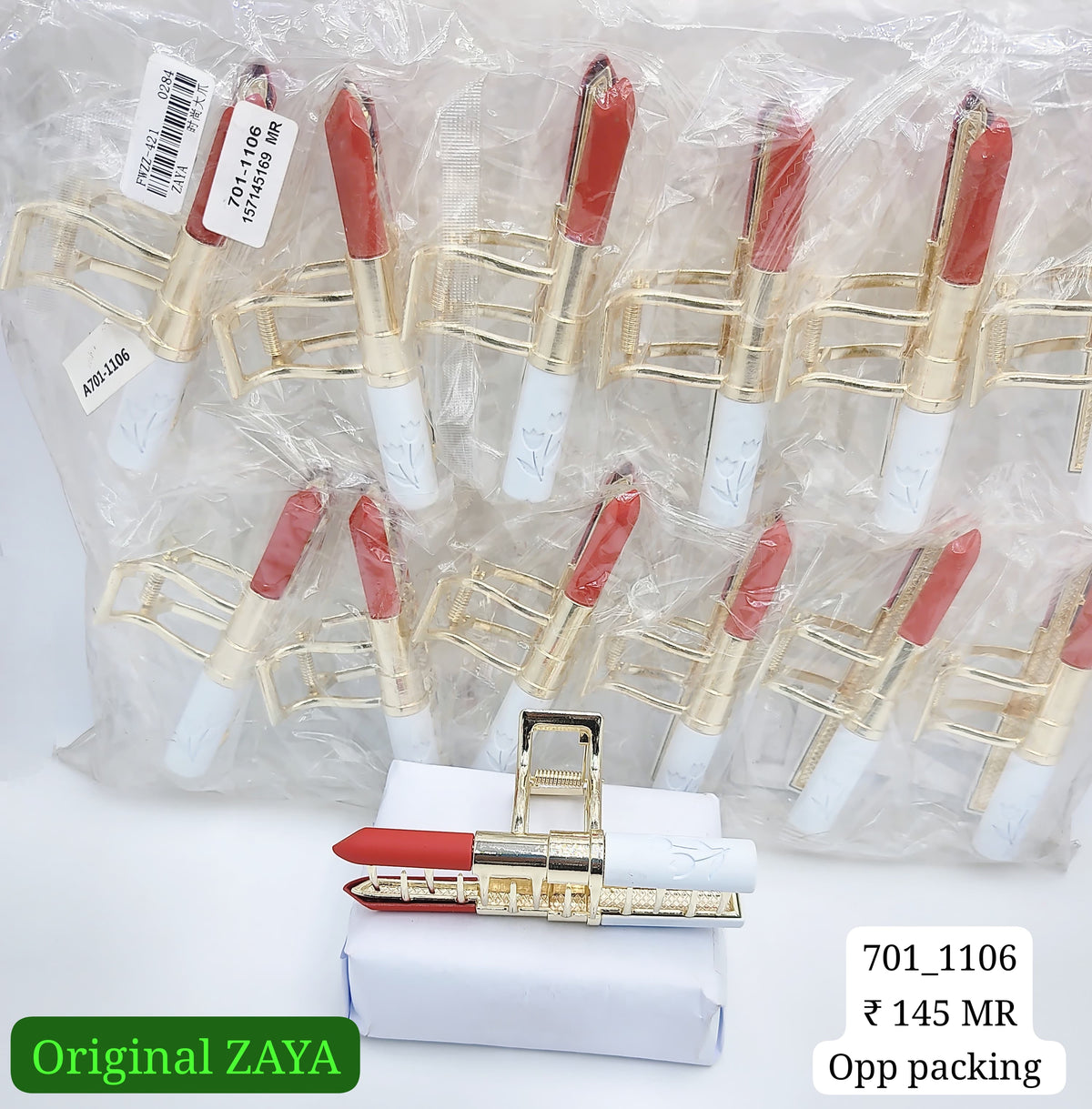 701-1106 ZAYA/SEOUL STYEL CLUTCHER| 12-PCS OPP PACKING| (145/- RS PER PCS)