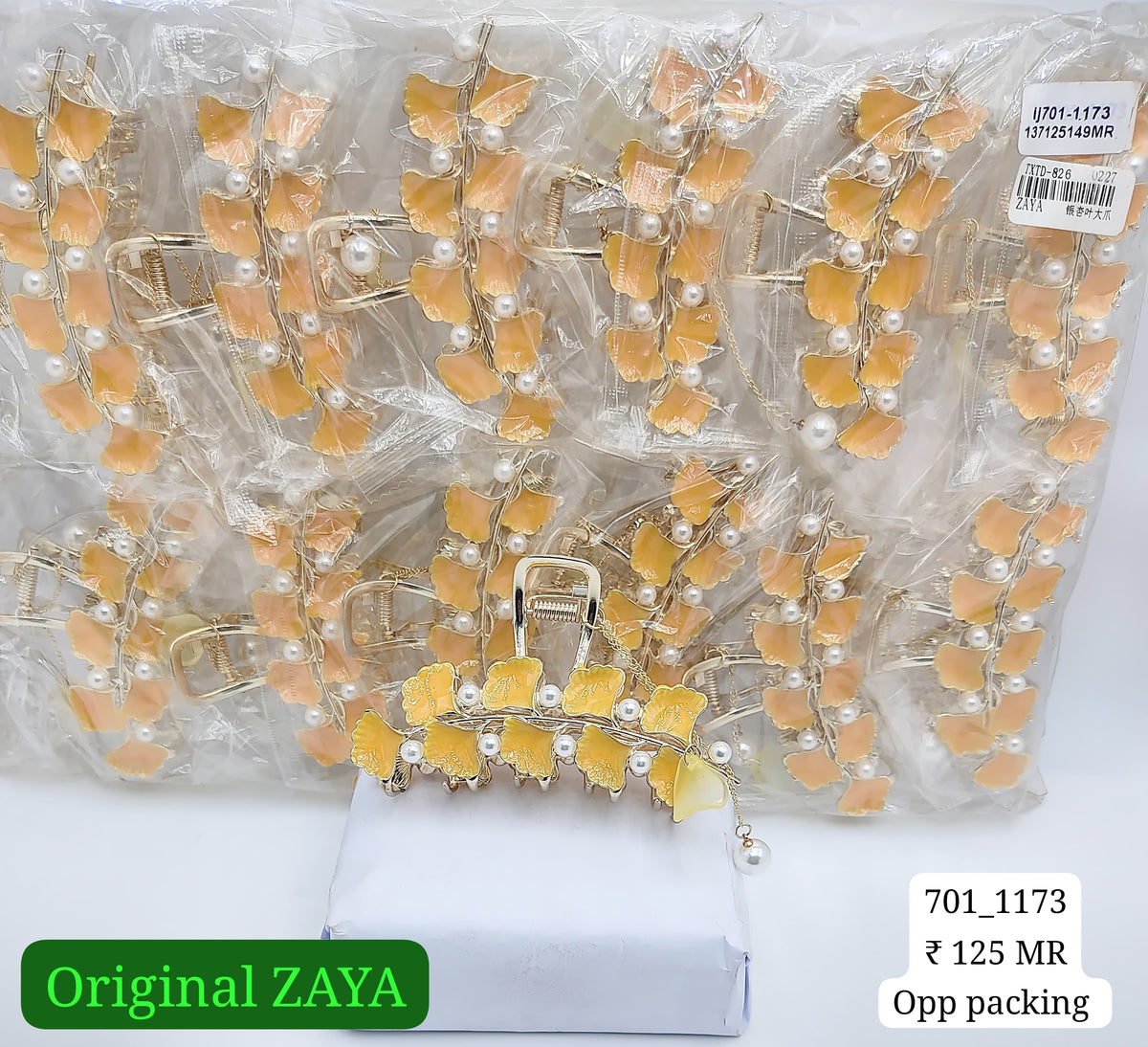 701-1173 ZAYA/SEOULE STYEL CLUTCHER| 12-PCS OPP PACKING| (125/- RS PER PCS)