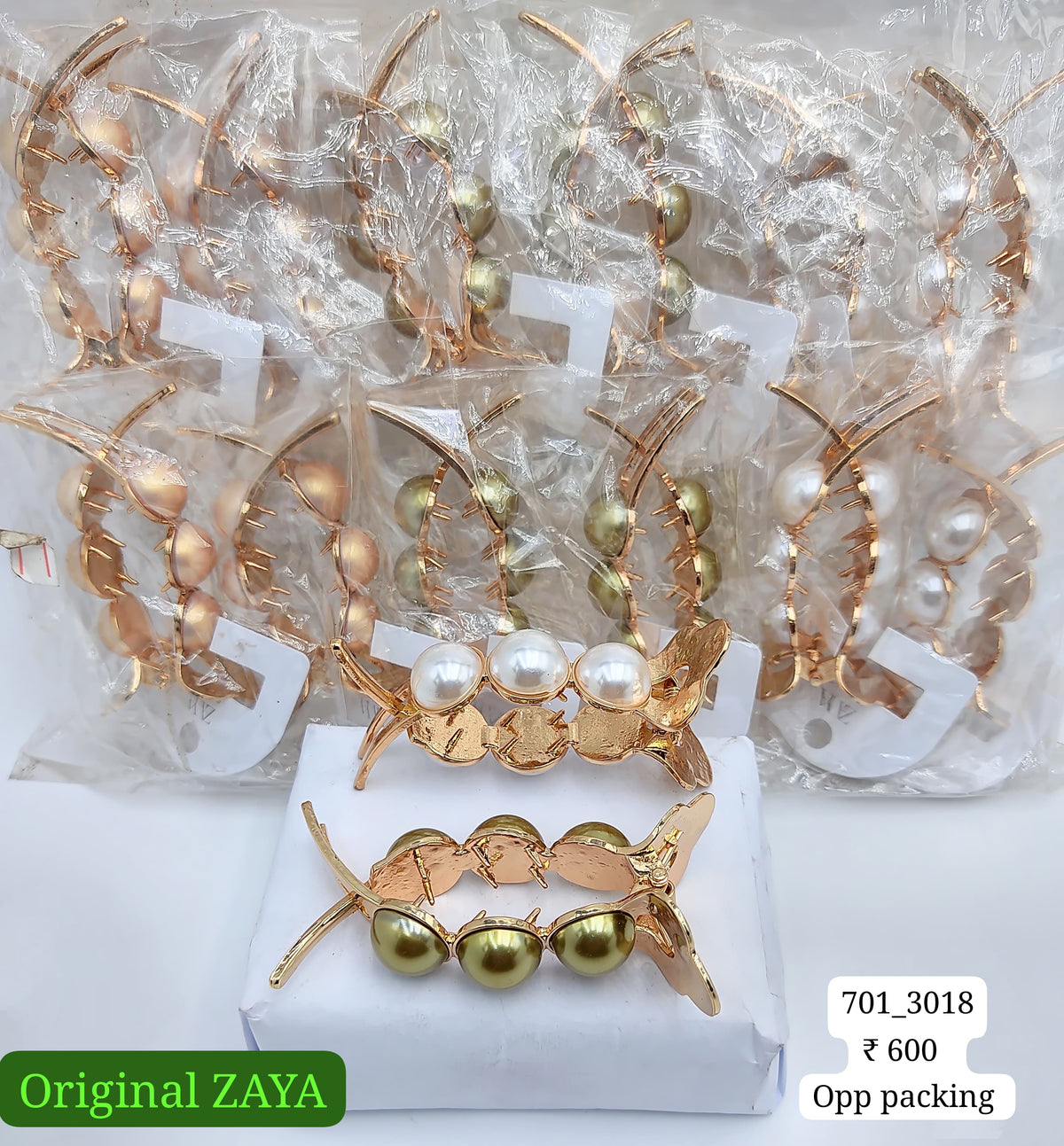 701-3018 ZAYA/SEOUL STYEL CLUTCHER| 12-PCS OPP PACKING| (50/- RS PER PCS)