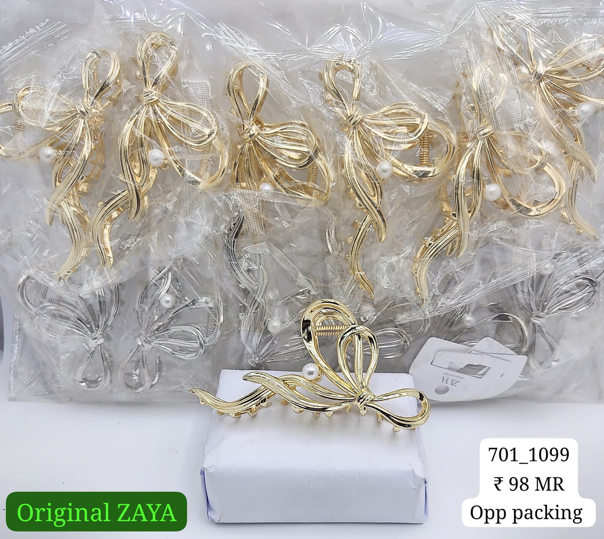 701-1099 ZAYA/SEOUL STYEL CLUTCHER| 12-PCS OPP PACKING| (98/- RS PER PCS)