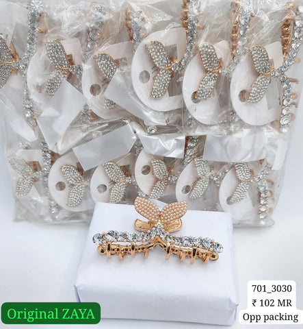 701-3030 ZAYA/SEOUL STYEL CLUTCHER| 12-PCS OPP PACKING| (102/- RS PER PCS)