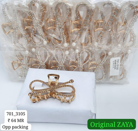 701-3105 ZAYA/SEOUL STYEL CLUTCHER| 12-PCS OPP PACKING| (64/- RS PER PCS)