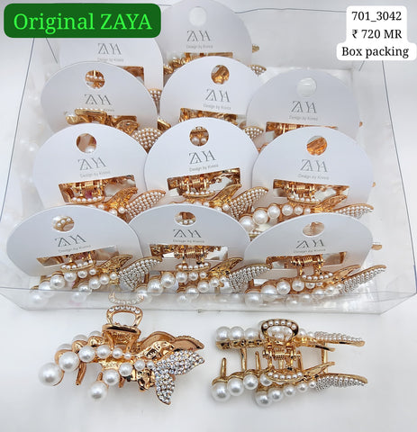 701-3042 ZAYA/SEOUL STYEL CLUTCHER| 12-PCS BOX PACKING| (60/- RS PER PCS)