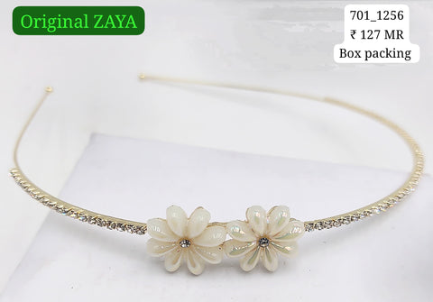 701-1256 ZAYA/SEOUL STYEL TIARA | 12-PCS BOX PACKING | (127/- RS PER PCS)