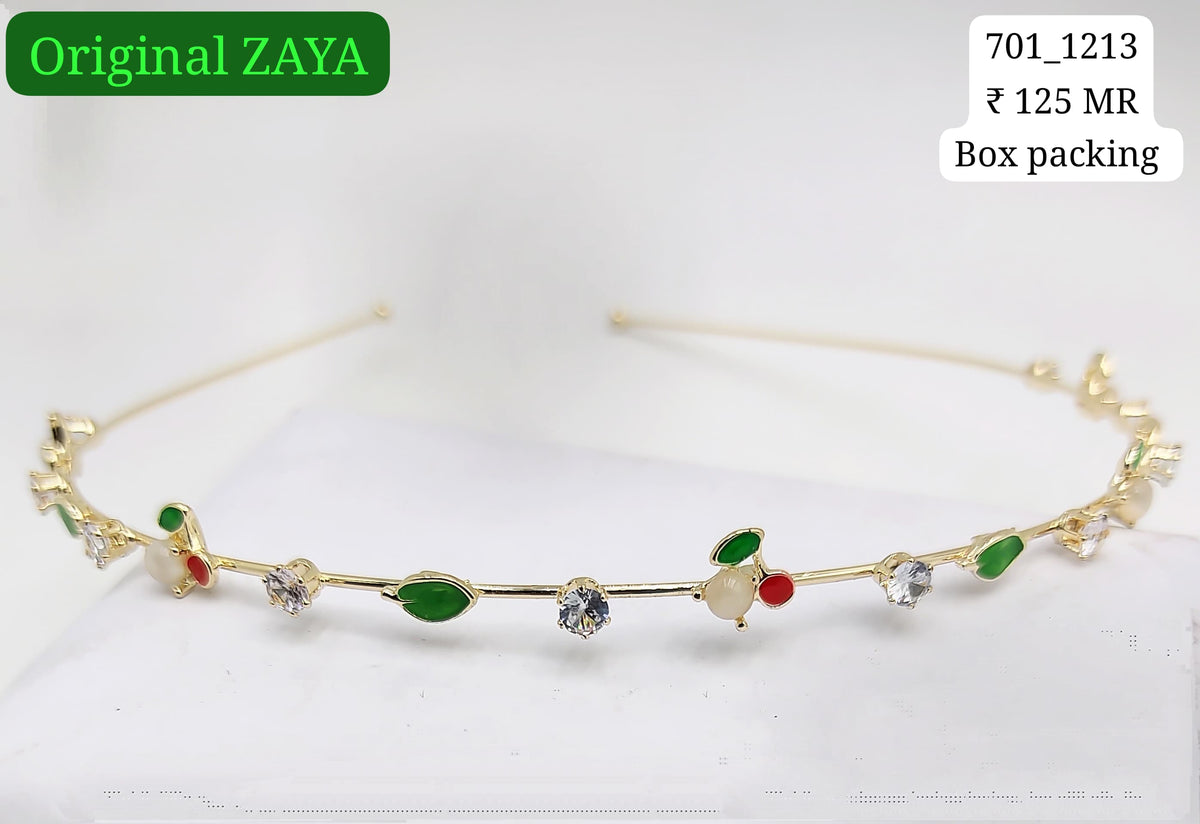 701-1213 ZAYA/SEOUL STYEL HAIRBANDS TIARA | 12-PCS BOX PACKING | (125/- RS PER PCS)