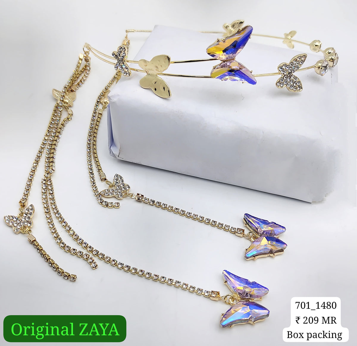 701-1480 ZAYA/SEOUL STYEL HEADBAND TIARA | 12-PCS BOX PACKING | (209/- RS PER PCS)